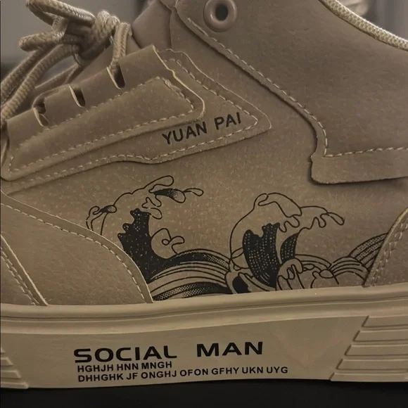 Men's Tan High Top Sneakers ‼️ BRAND NEW‼️ Brand - Social Man - Picture 4 of 16